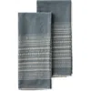 Coyuchi Oak 2-pack Organic Cotton Hand Towels In Gray