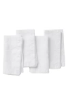 Coyuchi Olivos 4-pack Organic Linen Napkins In White
