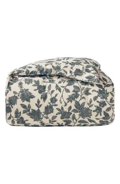 Coyuchi Ophelia Linen & Cotton Duvet Cover In Green