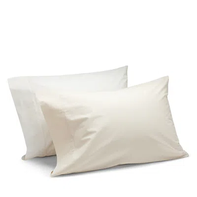 Coyuchi Organic Cotton Percale King Pillowcase, Pair In Black