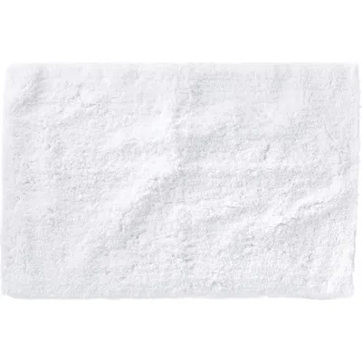 Coyuchi Organic Cotton Shag Bath Mat In White