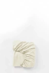 Coyuchi Organic Crinkled Percale Fitted Sheet In Neutral