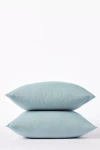 Coyuchi Organic Cotton Crinkled Percale Set Of 2 Pillowcases