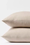 Coyuchi Organic Crinkled Percale Pillowcase Set Of 2 In Neutral