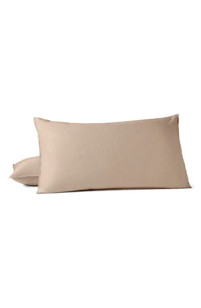 Coyuchi Organic Crinkled Percale™ Sham In Brown