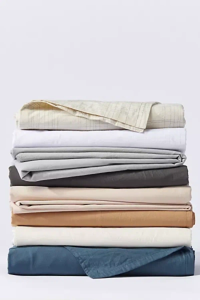 Coyuchi Organic Crinkled Percale Sheet Set