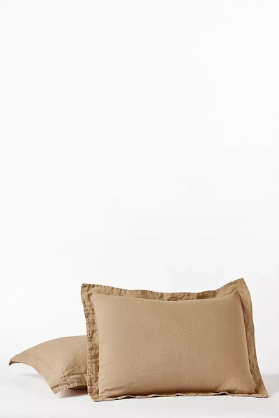 Coyuchi Organic Linen Chambray Sham In Neutral