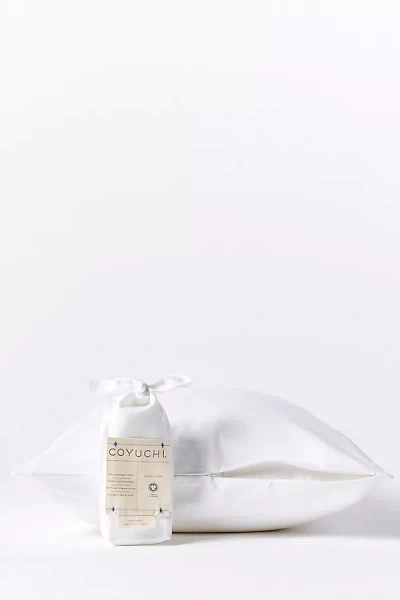 Coyuchi Organic Pillow Protector In White