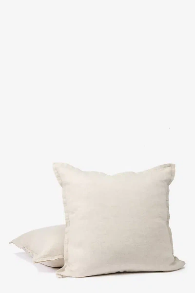 Coyuchi Organic Relaxed Linen Decorative Pillow Cover In Neutral