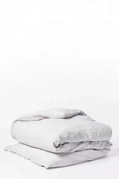 Coyuchi Organic Relaxed Linen Duvet Cover In White