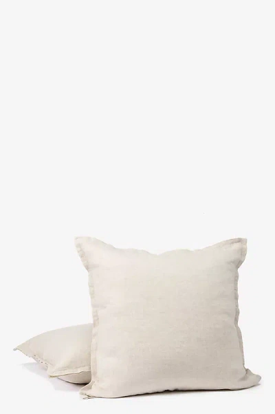 Coyuchi Organic Relaxed Linen Euro Sham In White