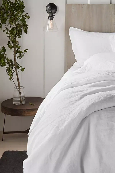 Coyuchi Organic Relaxed Linen Euro Sham In White