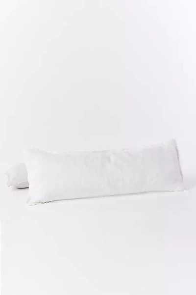 Coyuchi Organic Relaxed Linen Pillow Cover In White