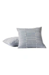 Coyuchi Precita Organic Cotton Pillow Cover In Celeste/undyed