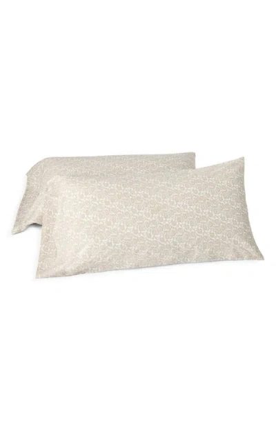 Coyuchi Print Organic Cotton Percale Pillowcases In Multi