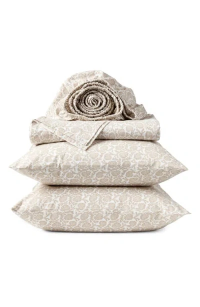 Coyuchi Print Organic Cotton Percale Sheet Set In Multi