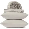 Coyuchi Refined 300 Thread Count Organic Cotton Percale Sheet Set In Multi