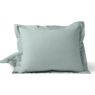 Coyuchi Refined Organic Cotton Percale Euro Sham In Green