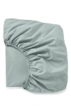 Coyuchi Refined Organic Cotton Percale Fitted Sheet In Multi