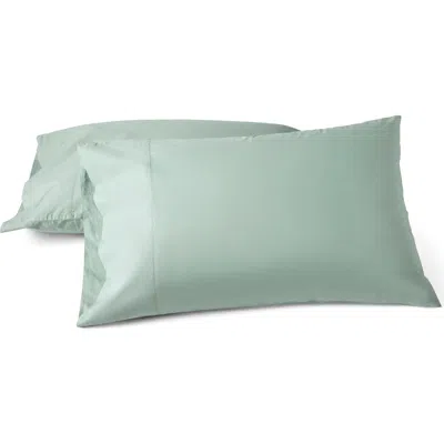 Coyuchi Refined Organic Cotton Pillow Sham In Green