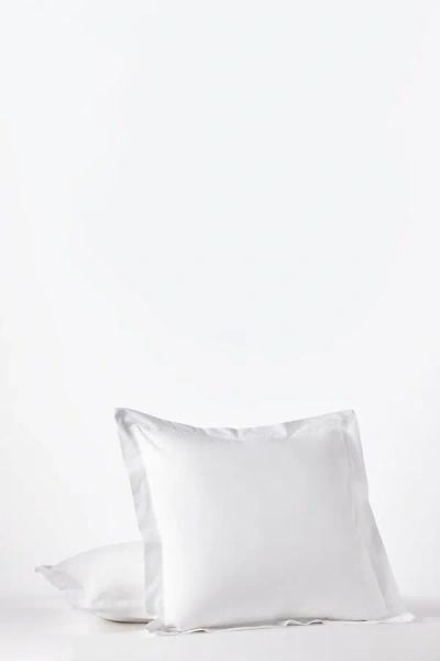 Coyuchi Refined Organic Percale Euro Sham In White