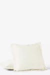 Coyuchi Refined Organic Percale Euro Sham In White