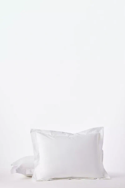 Coyuchi Refined Organic Percale Sham In White