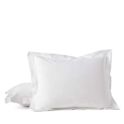 Coyuchi Refined Percale Sham, King In White