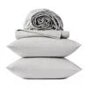 Coyuchi Refined Percale Sheet Set, Queen In Gray