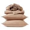 Coyuchi Relaxed 4 Piece Linen Sheet Set, King In Black