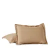 Coyuchi Relaxed Linen Standard Sham In Black