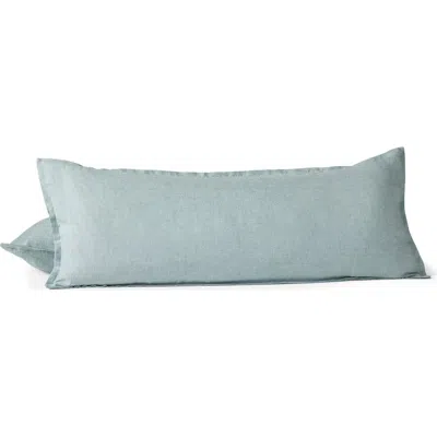 Coyuchi Relaxed Organic Linen Accent Pillow In Blue