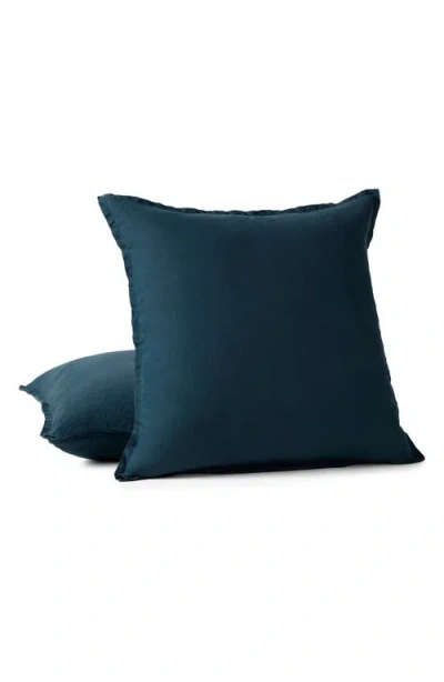 Coyuchi Relaxed Organic Linen Decorative Pillow Cover In Animal Print