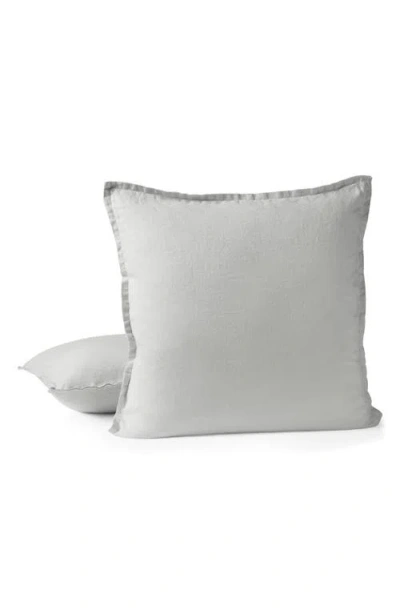 Coyuchi Relaxed Organic Linen Pillow Cover In Gray