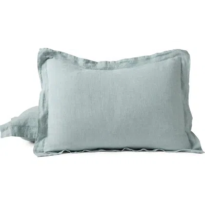 Coyuchi Relaxed Organic Linen Pillow Sham In Green