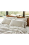 Coyuchi Relaxed Organic Linen Sham In Natural Chambray