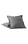 Coyuchi Relaxed Organic Linen Sham In Slate