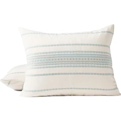 Coyuchi Rippled Stripe Organic Cotton Pillow Sham In Multi