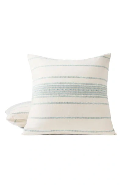 Coyuchi Rippled Stripe Organic Cotton Pillow Sham In Neutral