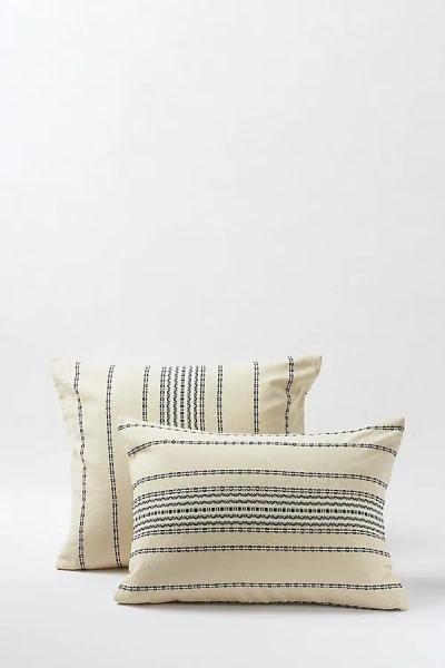 Coyuchi Rippled Stripe Organic Euro Sham