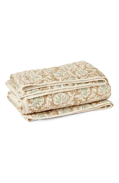 Coyuchi Robles Hand-stitched Organic Cotton Quilt In Neutral