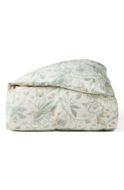 Coyuchi Sea Bloom Linen & Organic Cotton Duvet Cover In Neutral