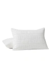 Coyuchi Sea Ridge Organic Cotton Pillow Cover In White