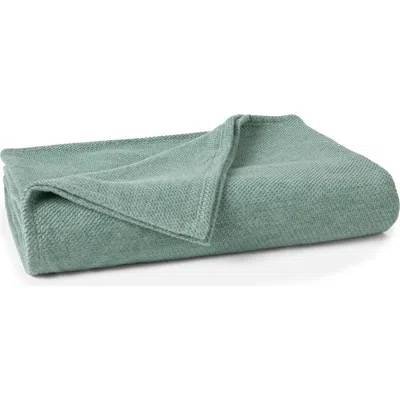 Coyuchi Sequoia Organic Cotton Throw Blanket In Green