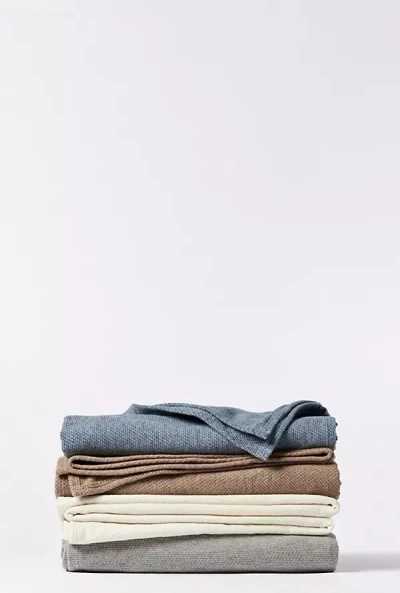 Coyuchi Sequoia Washable Organic Cotton Wool Blanket In Multi