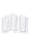 Coyuchi Set Of 6 Organic Cotton Waffle Knit Kitchen Towels In Alpine White