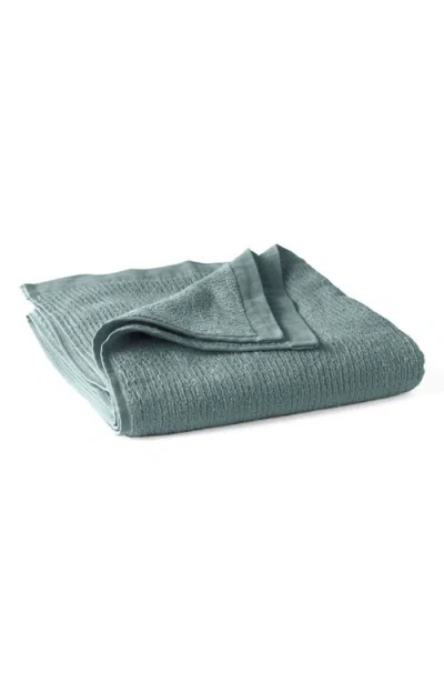 Coyuchi Temescal Organic Cotton Rib Bath Sheet In Blue