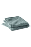 Coyuchi Temescal Organic Cotton Rib Washcloth In Blue