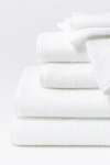 Coyuchi Temescal Organic Ribbed 6pc Towel Set In White