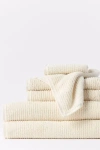 Coyuchi Temescal Organic Ribbed 6pc Towel Set In White